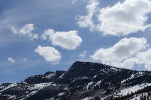 Snow caps melting as Spring arrives.