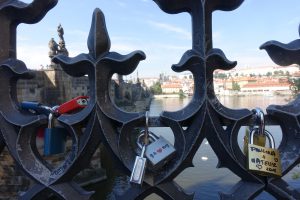 Love-locked on the Charles Bridge