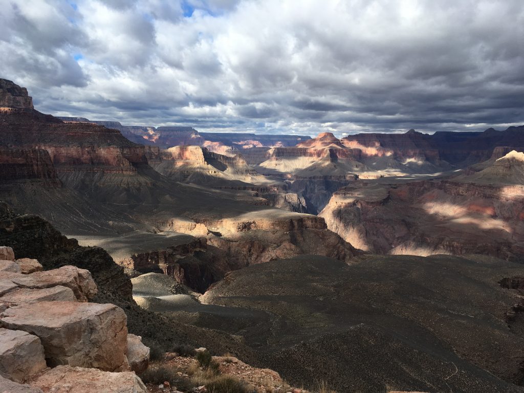 Cliff to soil to sky, color abounds