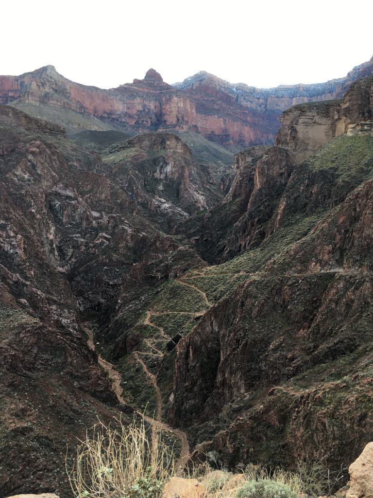 One path, well traveled - Devil's Corkscrew on the Bright Angel Trail