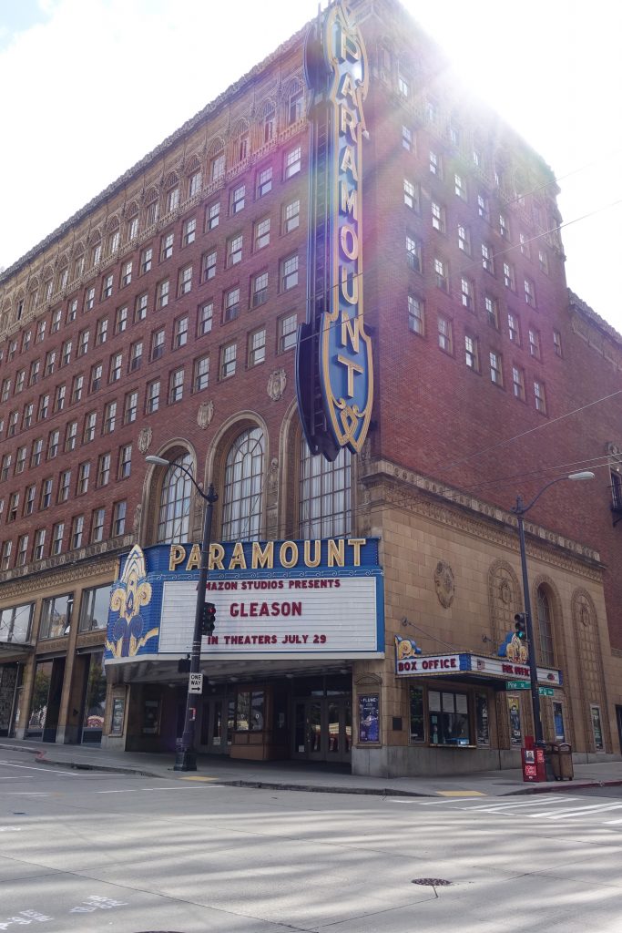 Old Paramount theatre is still a performance space and even hosts Amazon film events.