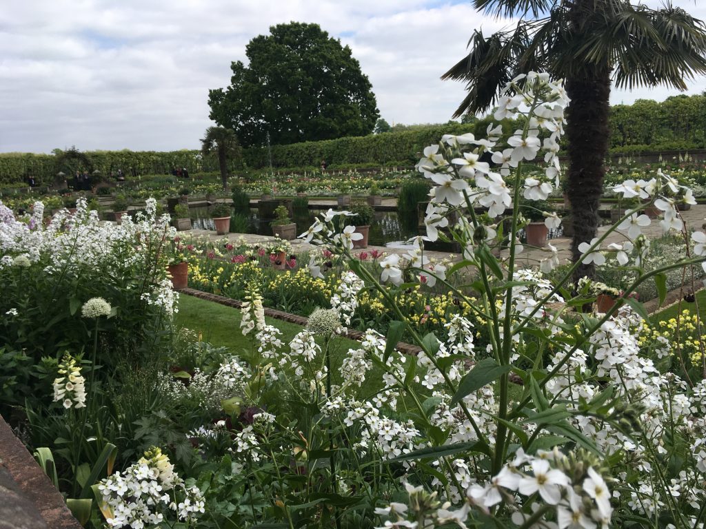 The White Garden memorial to Princess Diana at Kensington Palace