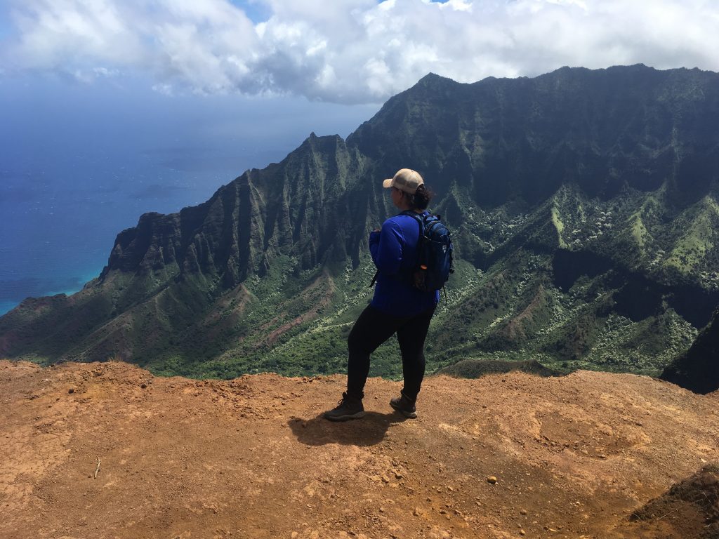 Another hiker passed by so I could capture this moment of solitude with an assisted selfie. Thank God.