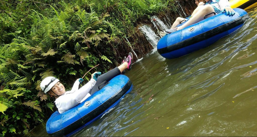 Tubing the Lihue Plantation tunnels, way easier than surfing 