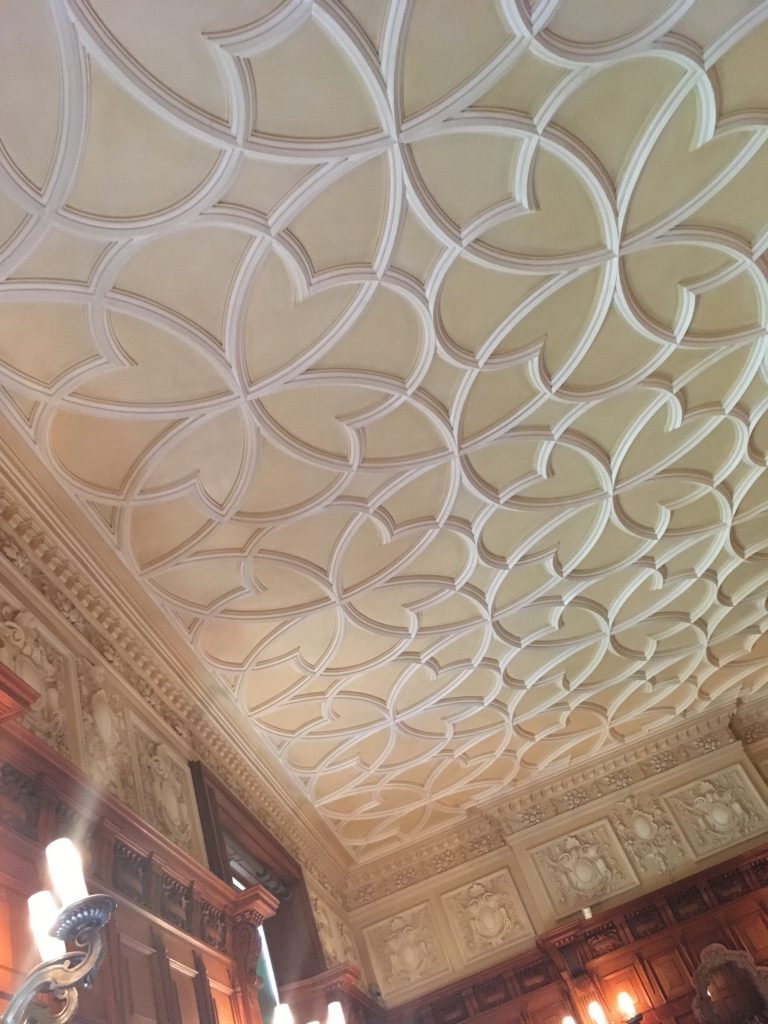 Ornate ceiling moulding