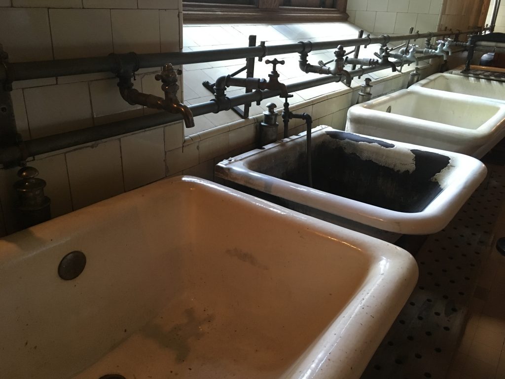 Well used laundry sinks