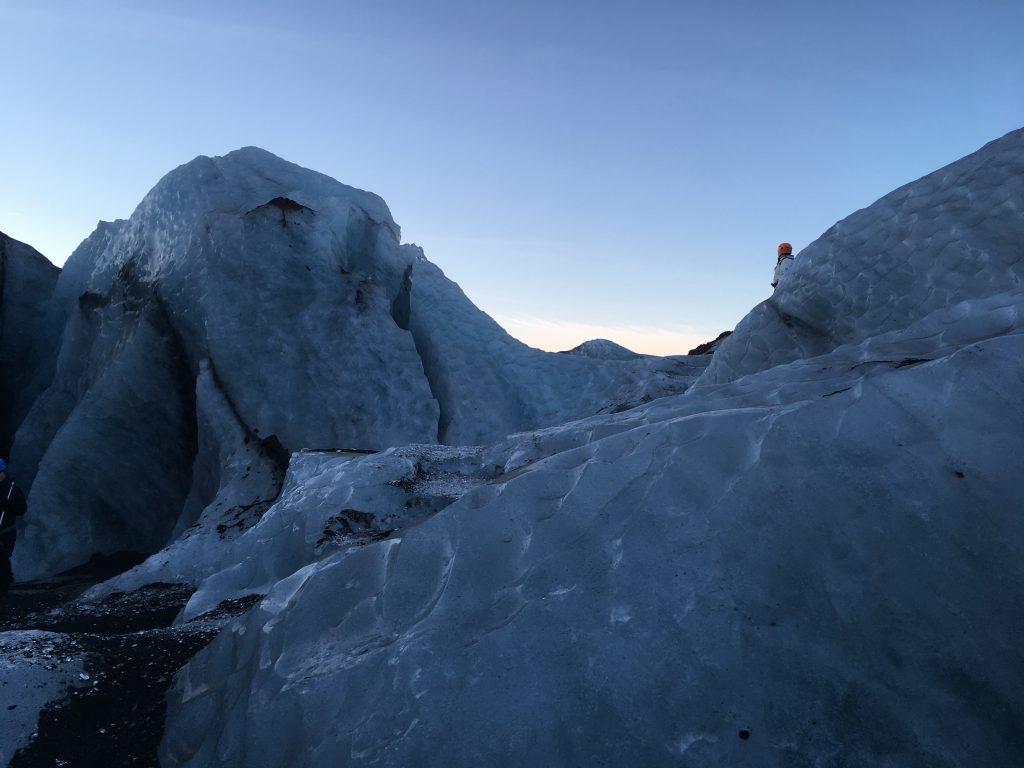 The scale of an even shrinking glacier is impossible to convey