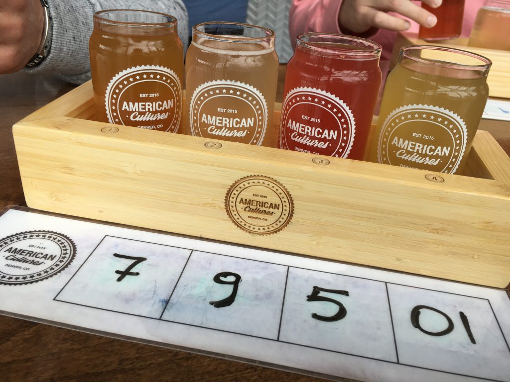 Kombucha taster at Denver's American Cultures