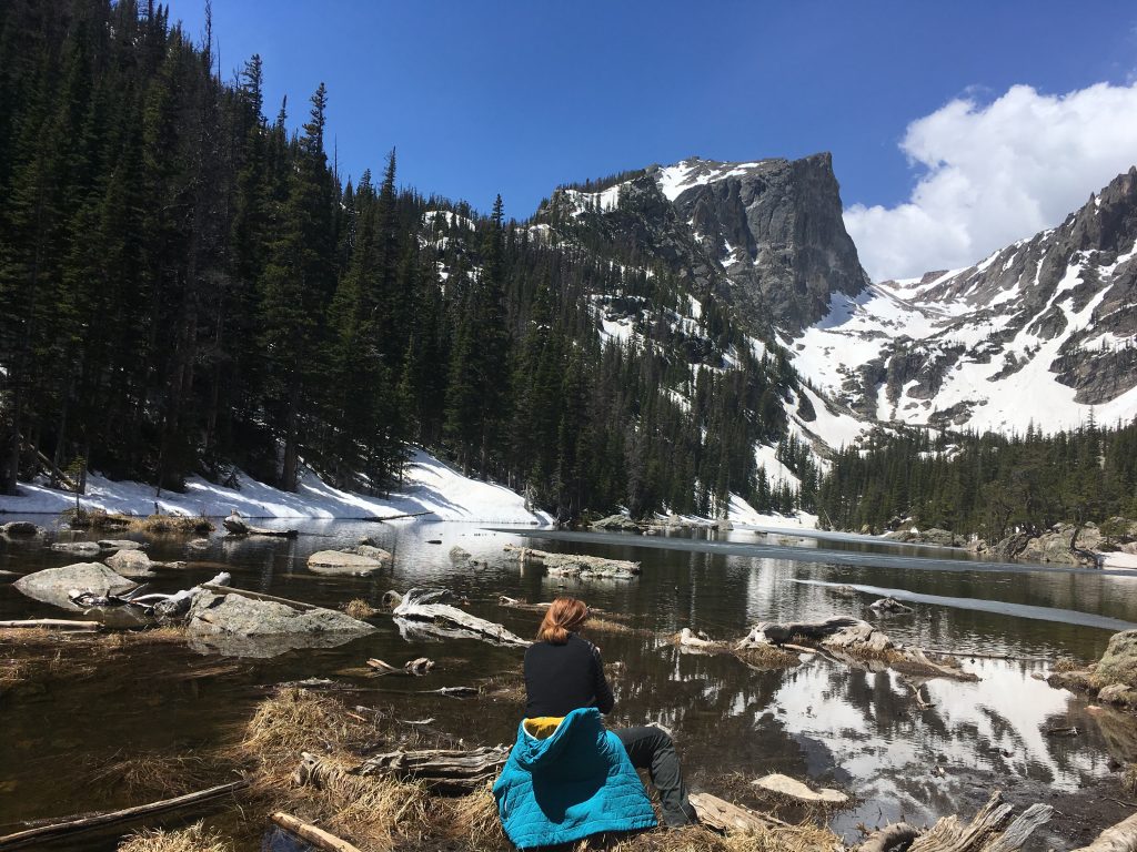 Taking in Emerald Lake