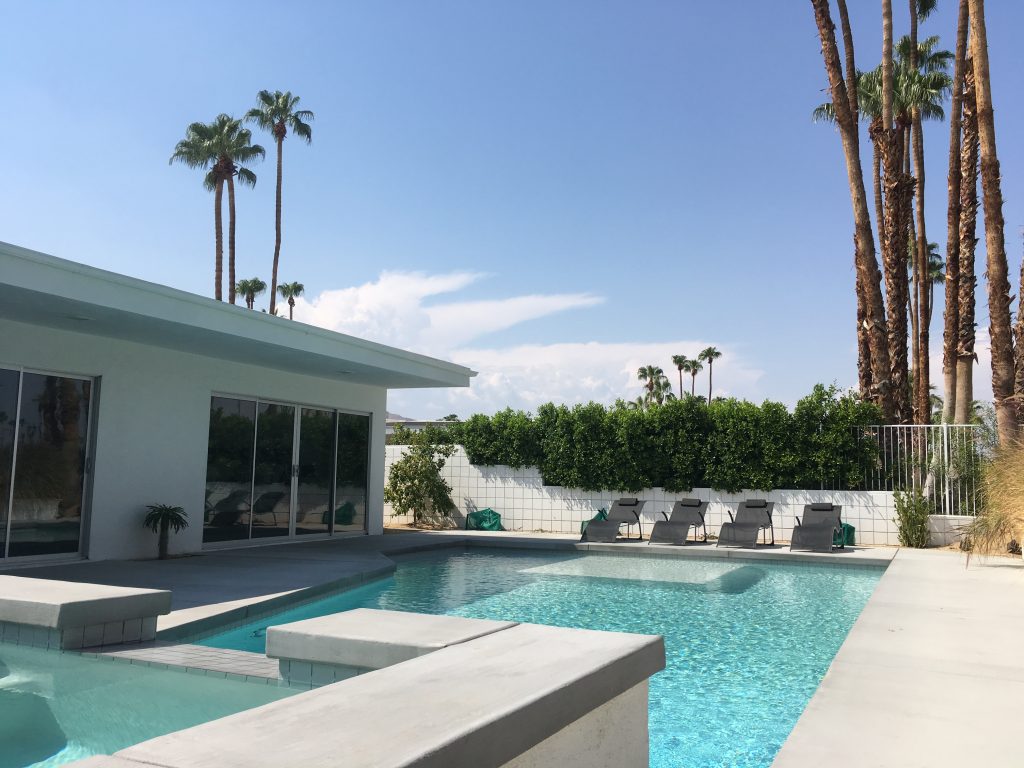 Backyard in a real mid-century jewel in Palm Springs