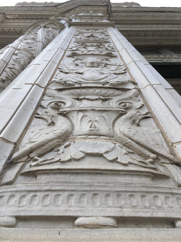 Stone carvings at The Wrigley Building