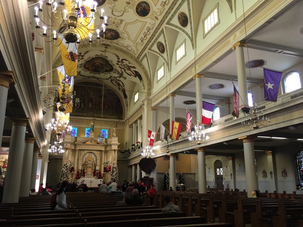 Inside St. Louis Cathedral on Jackson Square