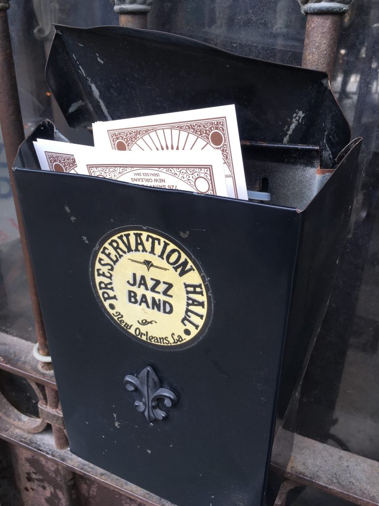 Preservation Hall's simple ad method