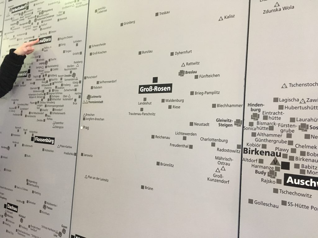 Map of Nazi camp locations