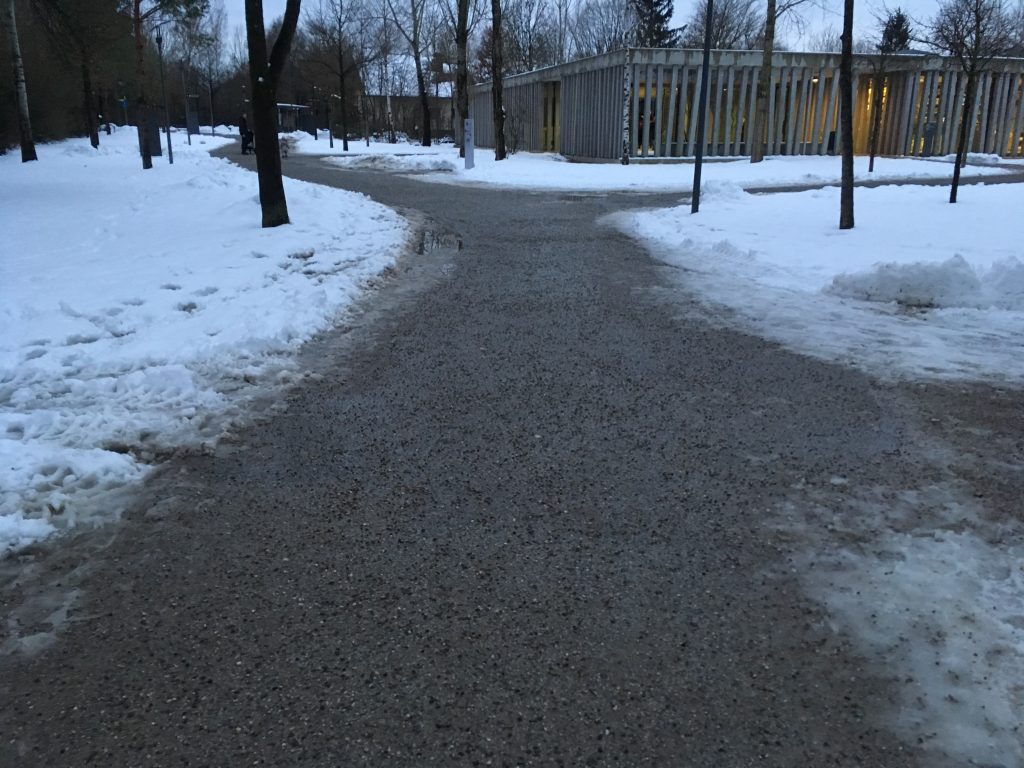 The walk to Dachau site