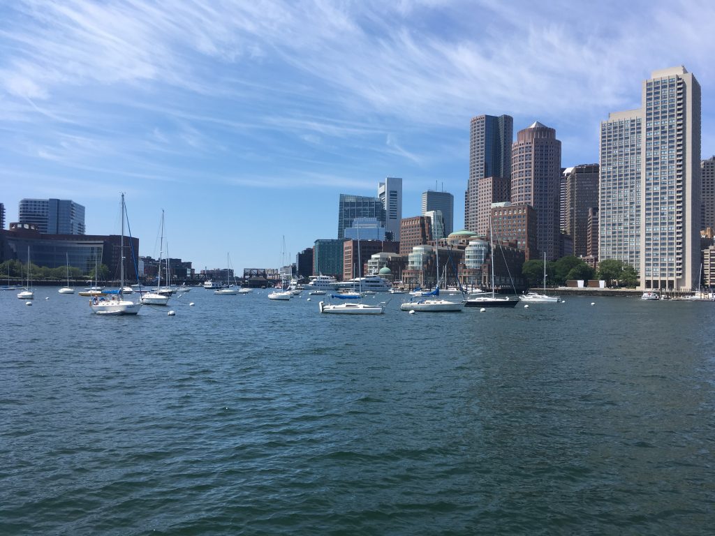 Hello and goodbye to Boston Harbor.