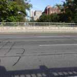 My shadow, myself near Ontario Legislative Building