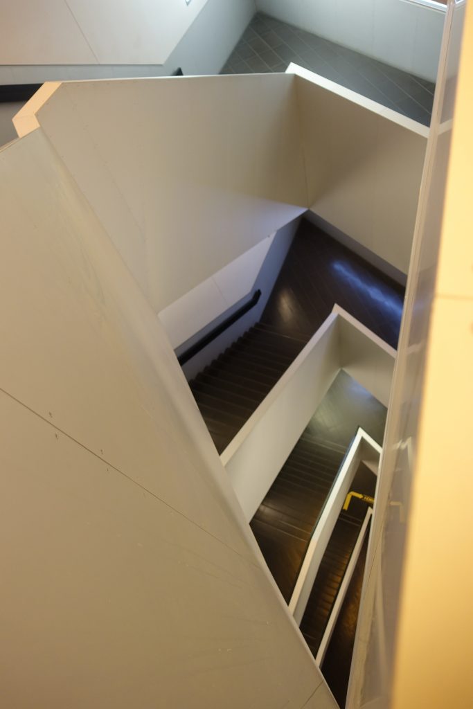 Geometric stairs at the Royal Ontario Museum