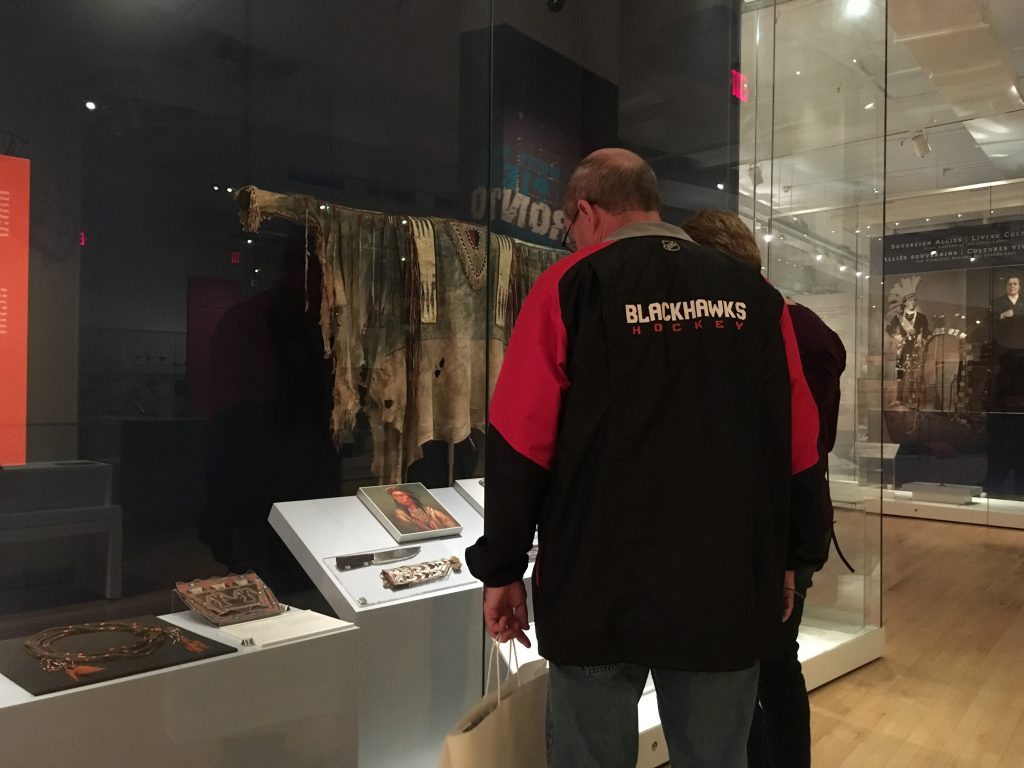 The irony of a Blackhawks fan taking in an exhibit on Canada's native people