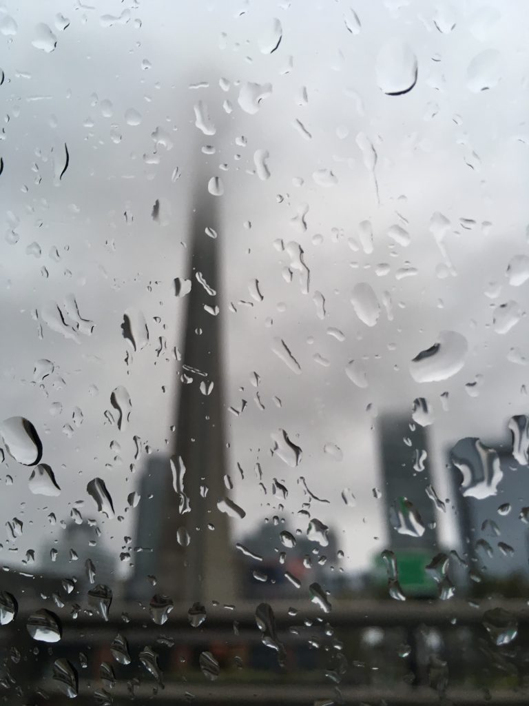 CN Tower on a rainy day